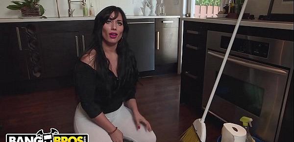  BANGBROS - Latin Housekeeper Carmen De Luz Almost Got Too Much Ass. Dayum.